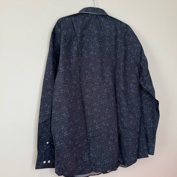 Artefact Long Sleeve Button Up Shirt Blue Slim Fit NWT Men Size 2XL - Picture 5 of 9